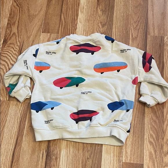 Zara Kids Multicolor Skateboard Sweatshirt - Picture 3 of 3